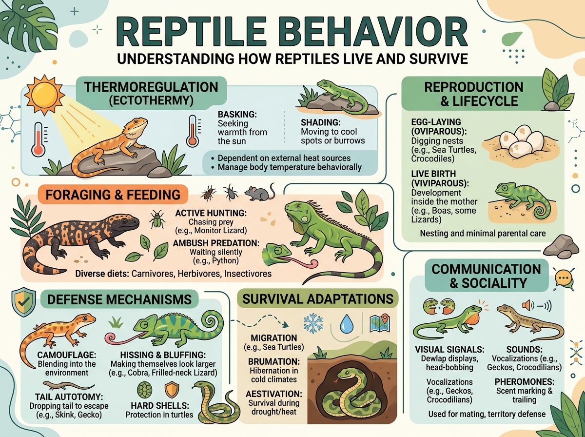 Reptile Behavior: Understanding How Reptiles Live and Survive